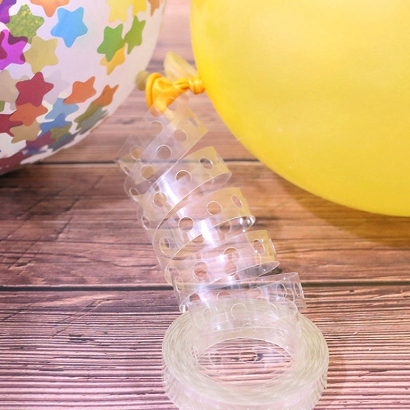 Dây giữ bong bóng bằng nhựa PVC dài 5m kèm kẹp gắn bong bóng tiện dụng