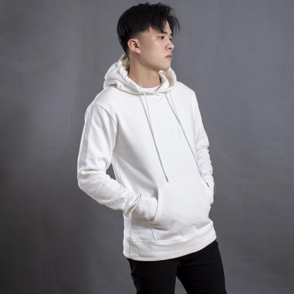 Áo hoodie trơn dài tay GABO - 9045, có nón liền, túi trước hàng cao cấp việt nam