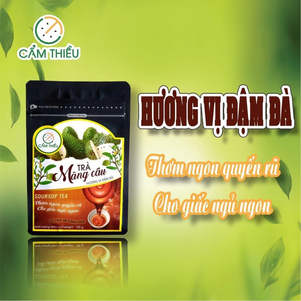 Trà Mãng Cầu cẩm Thiều Từ Trái và Cánh Hoa 100g