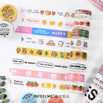 Băng dính Washi tape trang trí sổ học tập siêu dễ thương tiện lợi