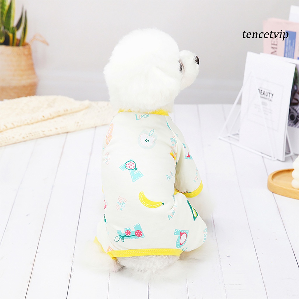 Bộ đồ ngủ pijama vải cotton siêu nhẹ thoải mái cho cún cưng