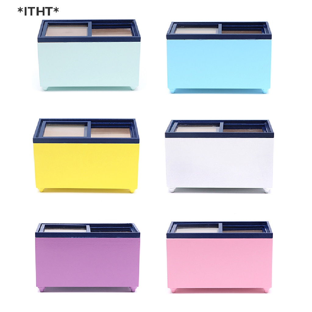 Tủ Lạnh Mini Tỉ Lệ 1: 12 Dùng Để Trang Trí Nhà Búp Bê