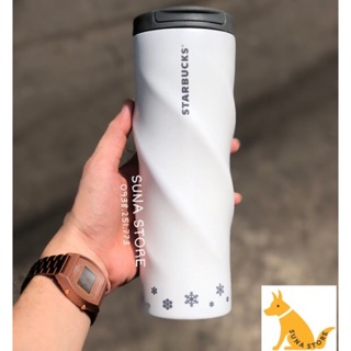 (CHÍNH HÃNG) Bình Giữ Nhiệt Starbucks White 500ml Kèm Cọ