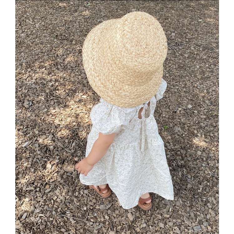Váy buộc dây hoa cúc và trắng dáng BabyDoll thoáng mát made in Korea chính hãng Hàn Quốc thời trang trẻ em BABYKOREA