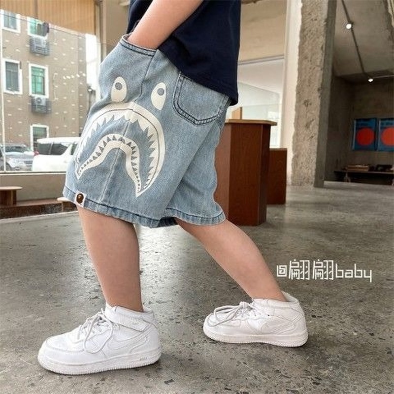 Quần Short Jean Cotton Dáng Rộng Thiết Kế Mới Năng Động Thời Trang Mùa Hè Dành Cho Bé Trai