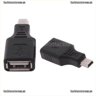 Fas] Đầu Nối Chuyển Đổi Từ Cổng usb 2.0 Cái Sang mini usb Đực