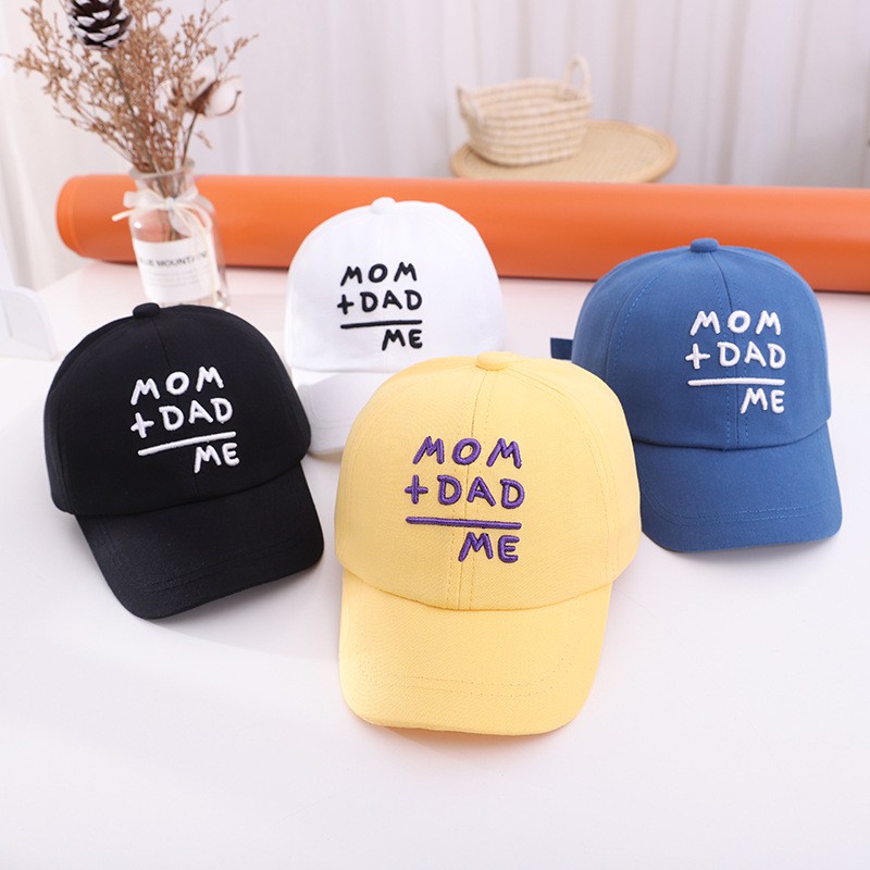 Mũ Lưỡi Trai Thêu Chữ Thời Trang Mới Nhiều Màu Sắc Tùy Chọn Cho Bé
