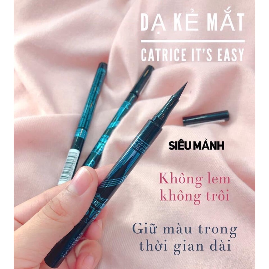 Bút Dạ Kẻ Mắt Chống Thấm Nước Catrice It’s Easy Tattoo Liner Waterproof #010 Black Lifeproof 1.1 ml