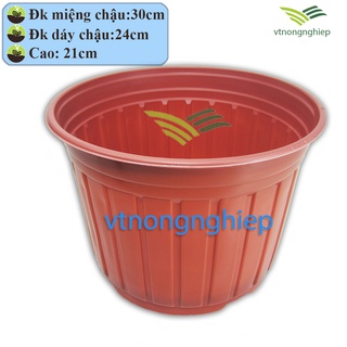 10 Chậu nhựa trồng Hoa CH-30x21 cm