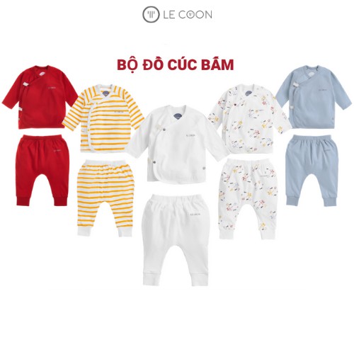 LE COON | Bộ Đồ Cúc Bấm | Vải COOL mỏng mát | 0-3 tuổi