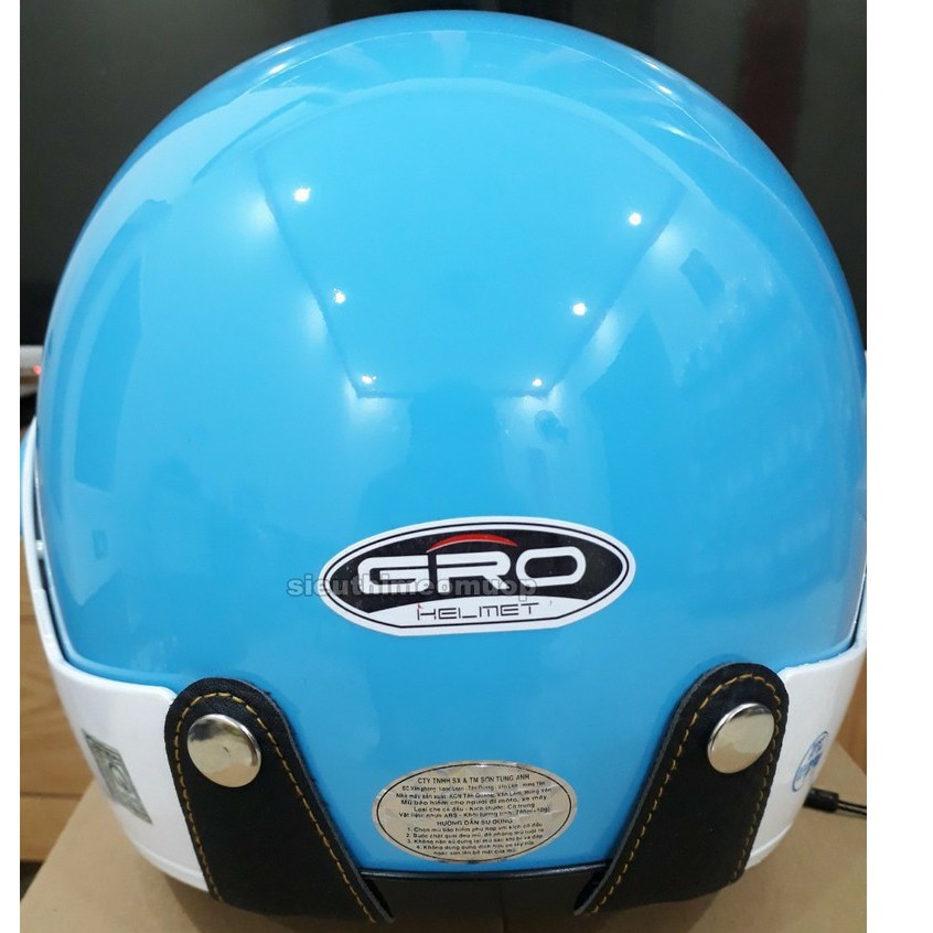 Mũ bảo hiểm cho Nữ chính hãng GRO A318 cao cấp - xanh ngọc