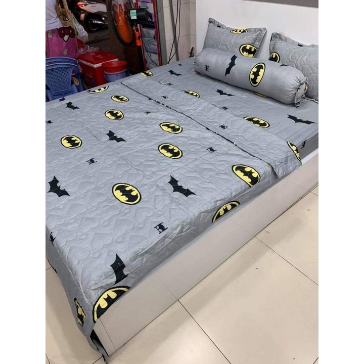 [55k]Bộ Ga Gối 3 Món Bọc Đệm 1m6x2m,được chọn mẫu[bò sữa xanh ]