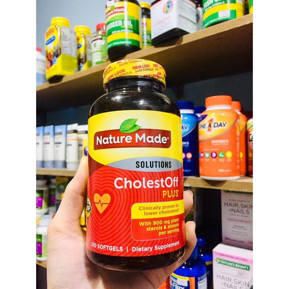 Viên giảm cholesterol Nature Made Cholest-Off Plus 210v