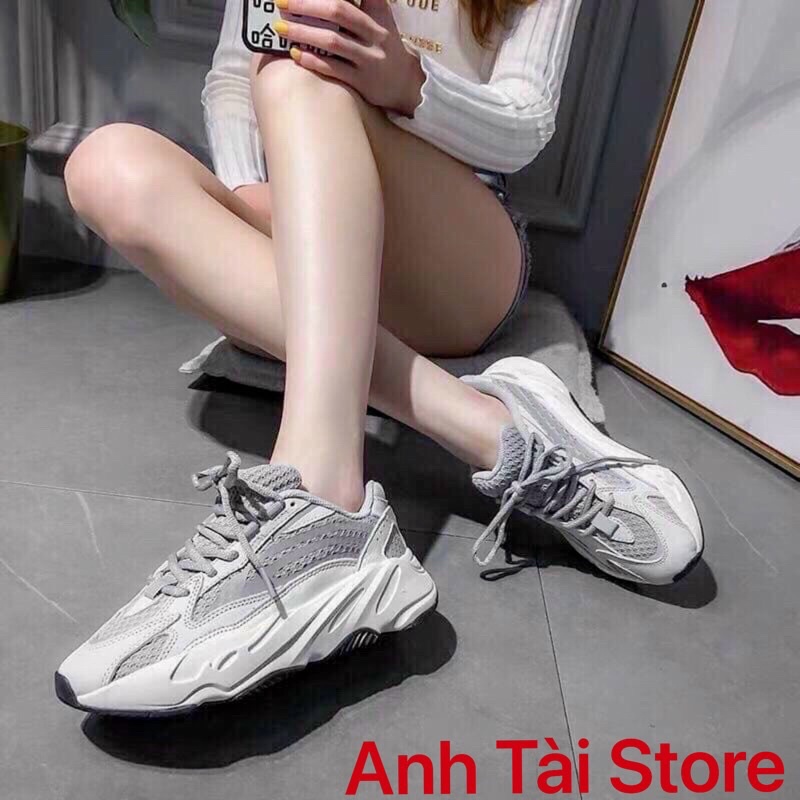 Giày thể thao Sneakers Nam Nữ Y700 phản quang đế bost mềm nhẹ êm chân thoáng khí chống trơn trượt AG875