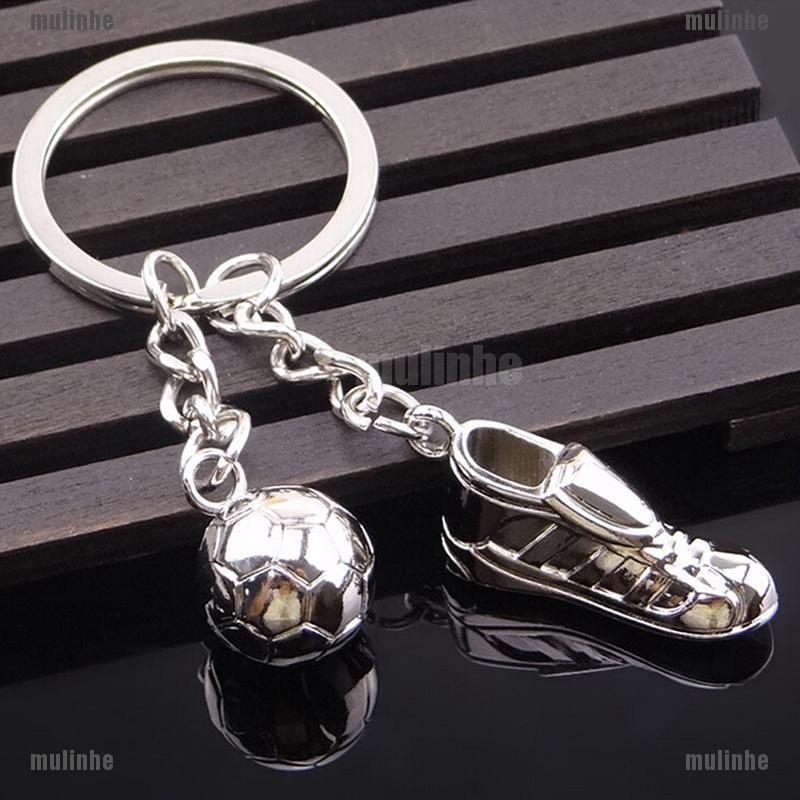 Mul❤ Móc Khóa Hình Đôi Giày Bóng Đá 3D Dễ Thương