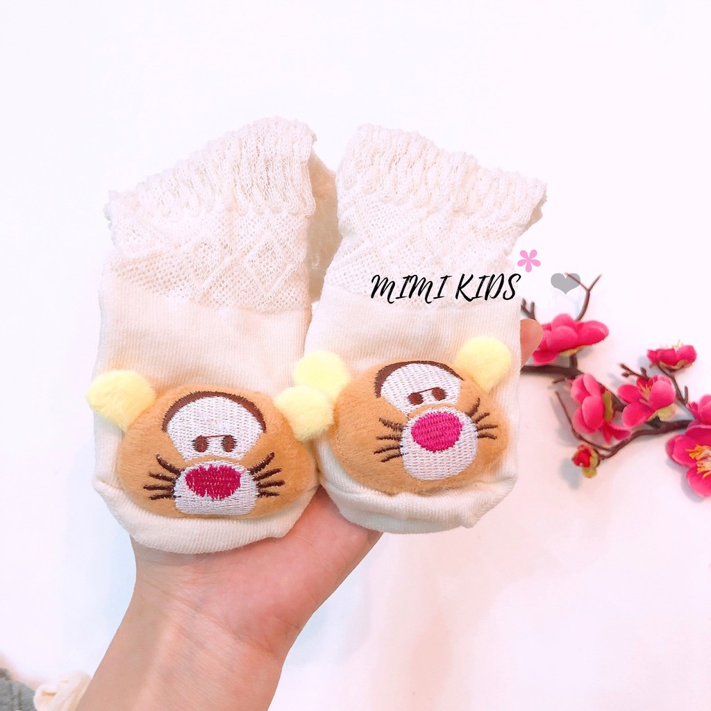 Tất lưới đùi - hình thú cho bé Mimi Kids (0-12m)