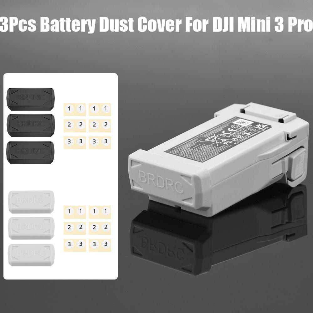 BEBETTERM Set 3 Nắp Đậy Pin Máy Bay Điều Khiển Từ Xa DJI Mini 3 Pro
