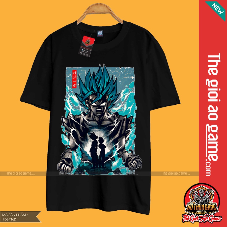 Áo dragon ball Goku nam nữ Áo phông Goku dragon ball  trắng đen form rộng unisex cotton co giãn thoáng mát T16