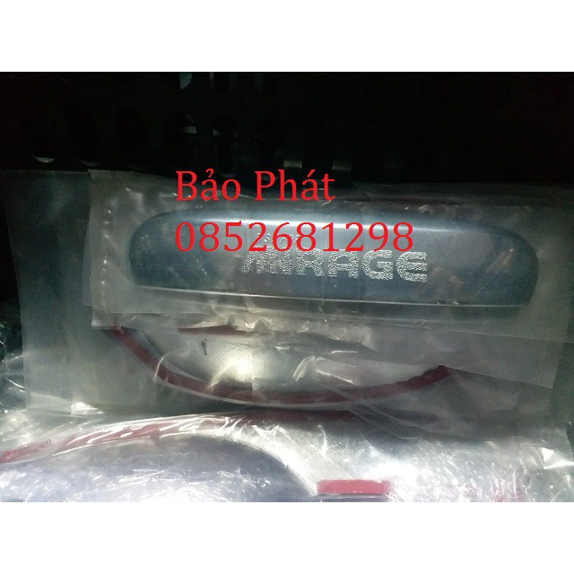 Bộ ốp tay cửa + hõm cửa mạ crom xe Mitsubishi Mirage 2013-2020