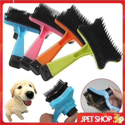 Lược chải lông cho chó mèo có nút bấm lấy lông - Jpet shop
