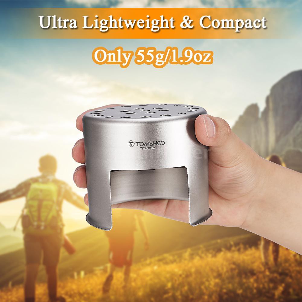 Bếp củi mang theo khi đi cắm trại bằng chất liệu titan