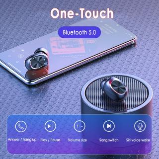 【ht】B5 TWS Bluetooth 5.0 Wireless Headphones Touch Control Waterproof Bluetooth 9D Stereo Headset