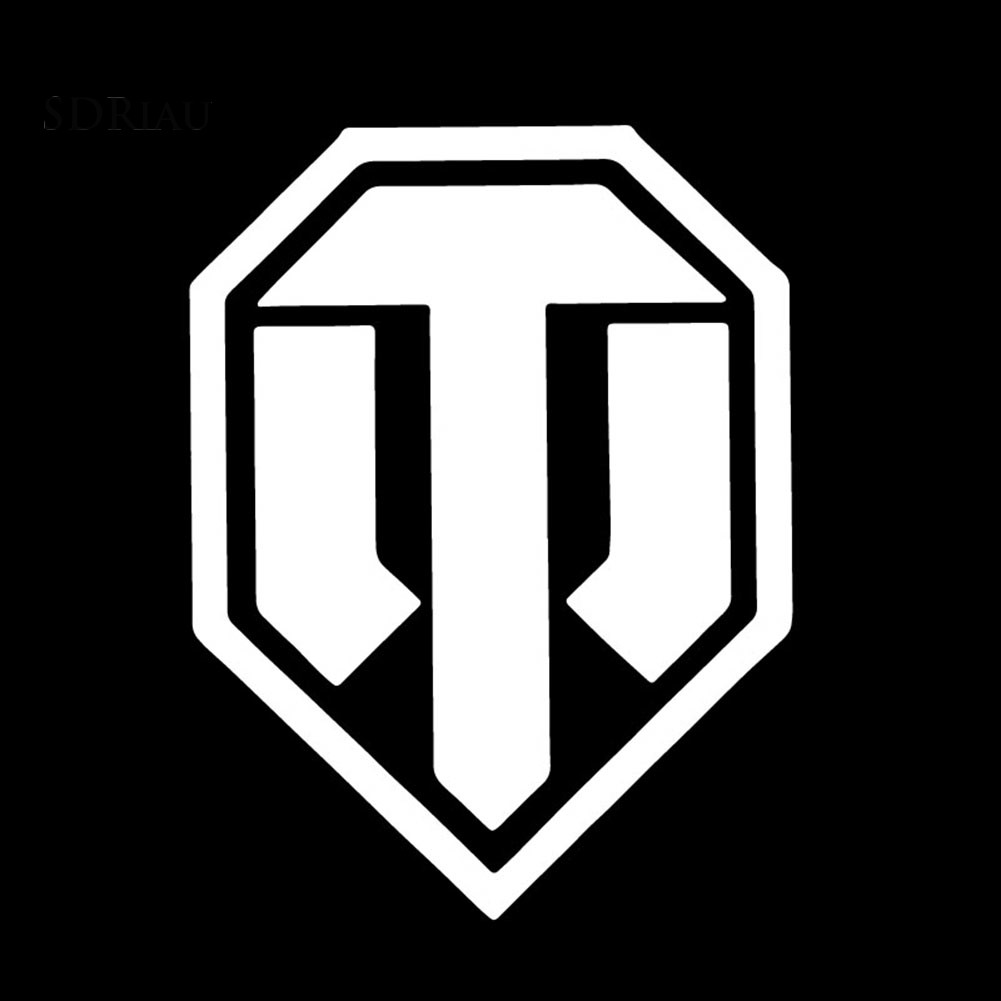 Military Tank Logo Reflective PET Self-Adhesive Sticker Car Decoration Decal