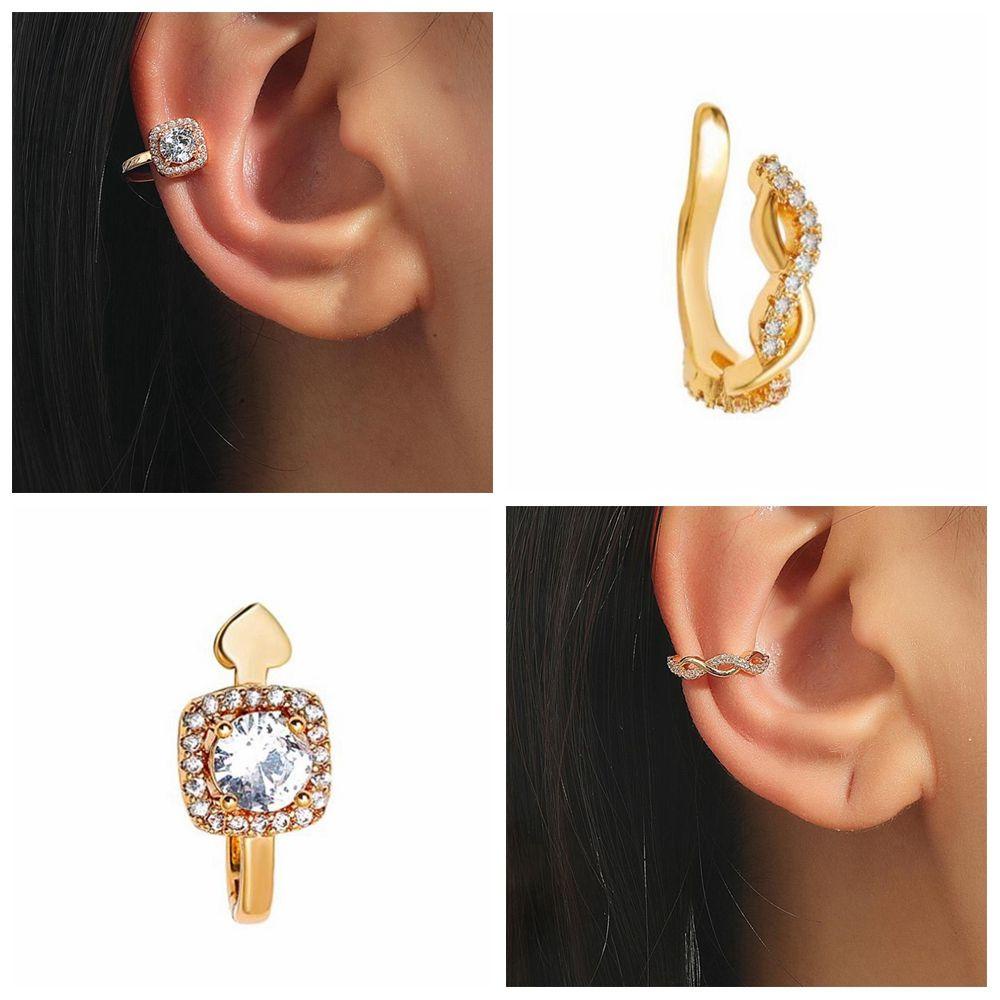 Khuyên Tai Dạng Kẹp Không Xỏ Thời Trang Dự Tiệc