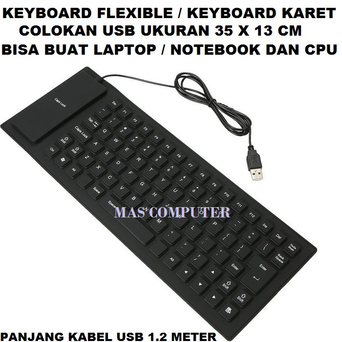 Bàn phím cao su cổng USB cho máy tính M-TECH MTK-01 / MTK-02 / MT-08 MINI