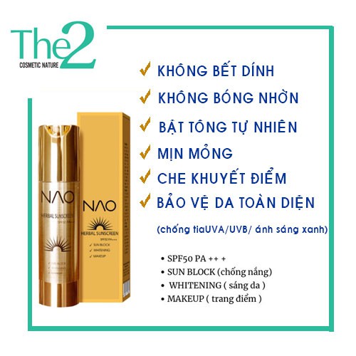 Kem chống nắng NAO (ĐÔNG DƯỢC VŨ ĐỨC) | BigBuy360 - bigbuy360.vn