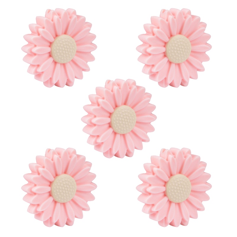 Đồ Chơi Ngậm Nướu Bằng Silicon Hình Hoa Cúc / Lá Hoạt Hình Xinh Xắn Dành Cho Bé