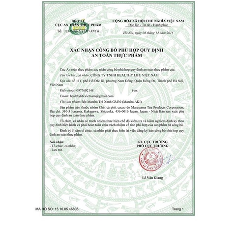 Bột Trà Xanh Matcha Aki Nhật Bản 500G-1KG đọc mô tả