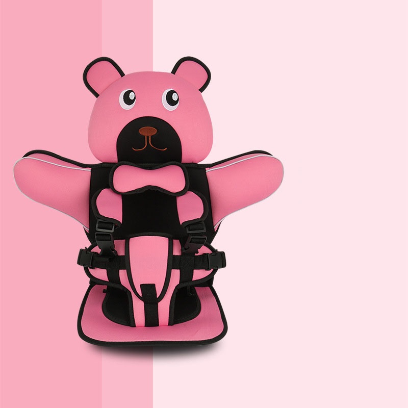 ✈️[Freeship] Ghế Ngồi Ô Tô Hình Gấu Cho Bé - Đai An Toàn Ngồi Ô tô Cho Bé [ phù hợp với bé từ 0-12 tuổi]