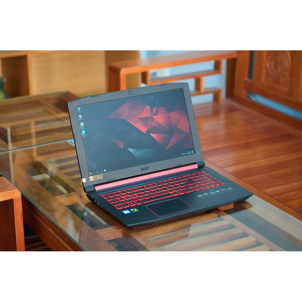Laptop Xách Tay  Acer Nitro 5 "AN515-52" (Core I7-8750H 12CPU, Ram 8GB, SSD 256GB, VGA GeForce GTX 1050Ti 4GB