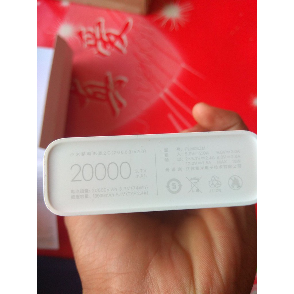 Pin sạc dự phòng Xiaomi 20000 gen2c sạc nhanh QC3.0 : Chính Hãng