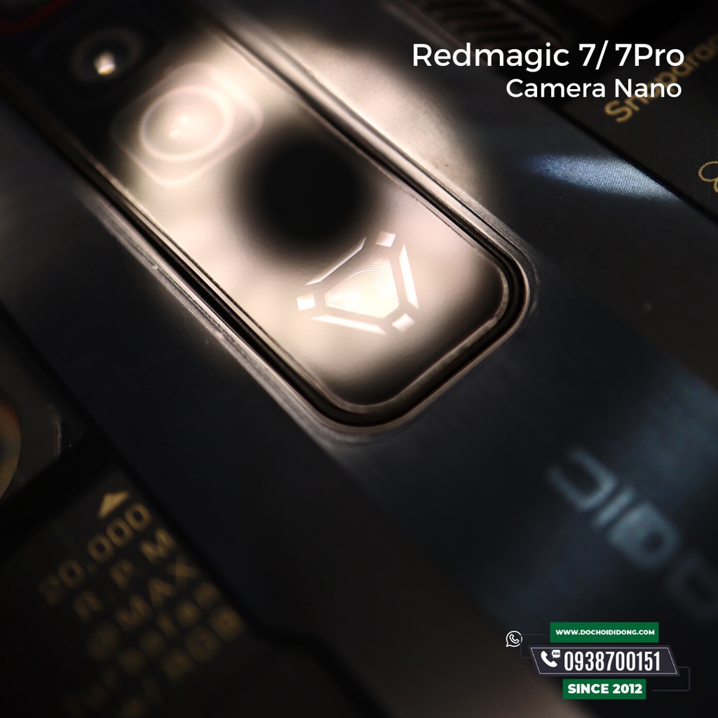 Miếng dán bảo vệ camera Red Magic 7/ 7 Pro tăng cường lực chống vỡ nguyên liệu nhựa nano cao cấp