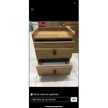 KỆ Tủ Để Đầu Giường 1 Ngăn và 2 Ngăn Vuông Màu Gỗ 40 x 26 x 32.5cm (GIÁ TẠI XƯỞNG)