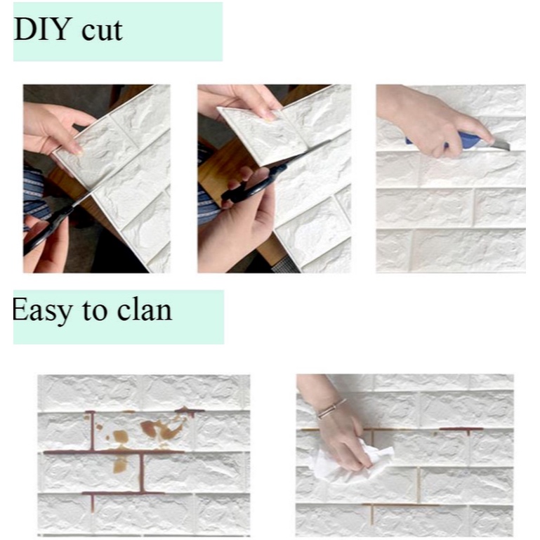 Giấy dán tường 3D trang trí nội thất đơn giản đẹp mắt