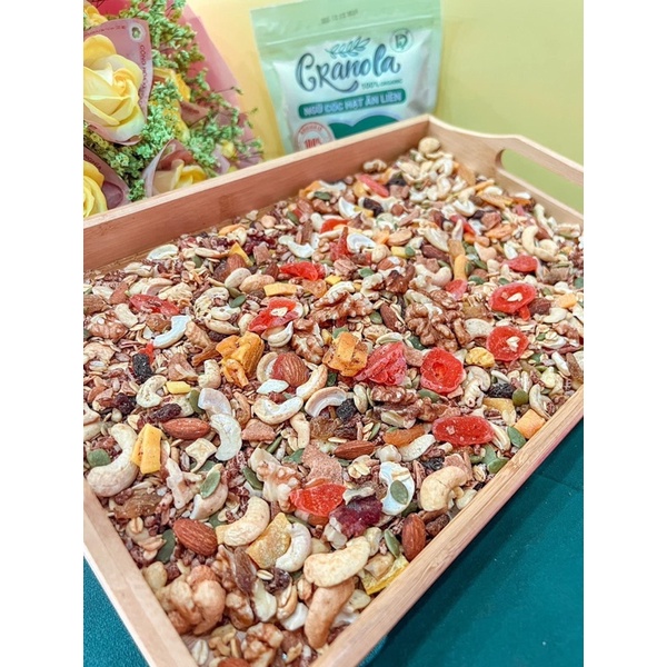 granola toàn hạt xịn,Granola siêu hạt ăn kiêng ngũ cốc giảm cân dinh dưỡng eat clean không đường