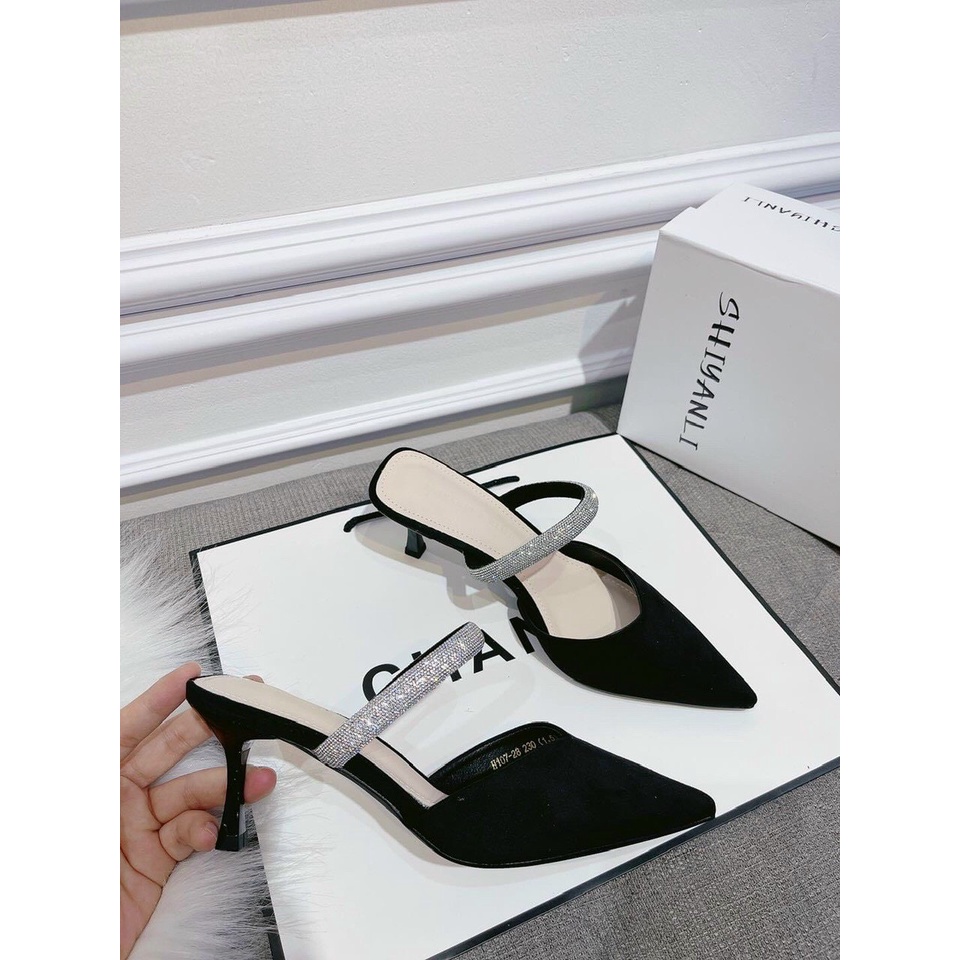 Dép sục nữ dây đá mũi nhọn 7p sang chảnh mã TH134