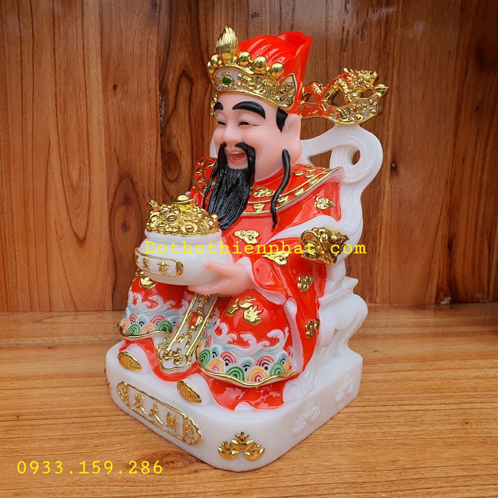 Ông thần tiền đá 12in cao 30 cm