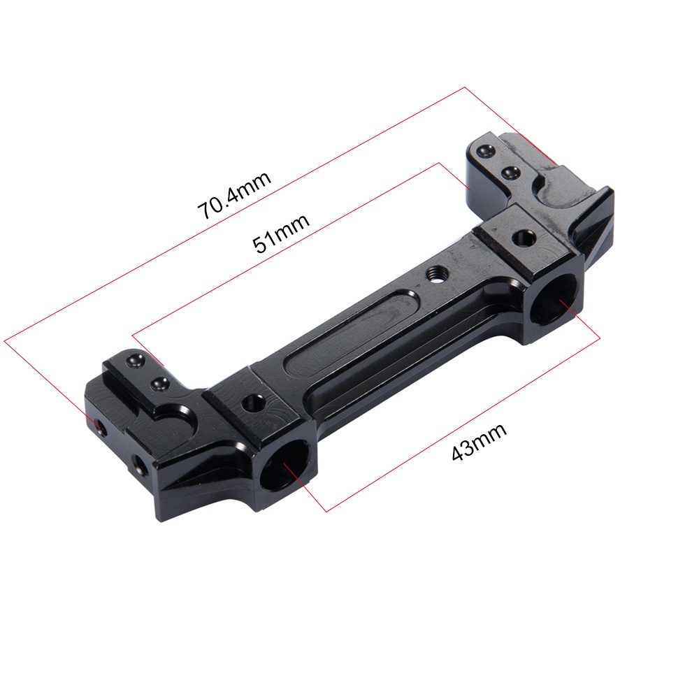 Giá Đỡ Thanh Cản Trước Bằng Hợp Kim Nhôm Cho Xe Hơi Điều Khiển Từ Xa 1/10 RC AXIAL SCX10 II 90046