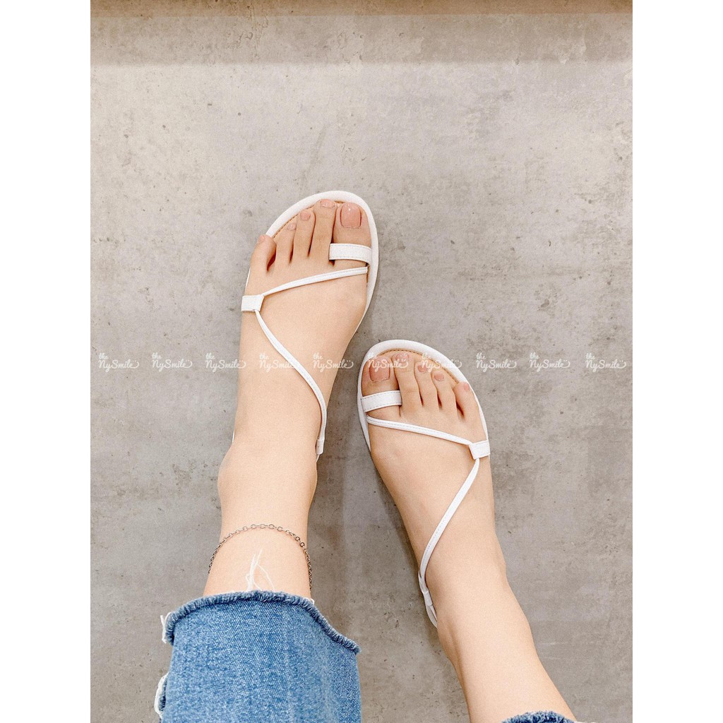 Giày sandal đế thấp quai lượn - THENYSMILE - Vision