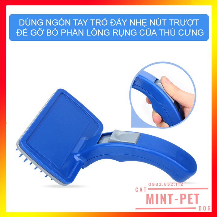 Lược Chải Lông Chó Mèo Tự Làm Sạch Thông Minh #MintPet Store