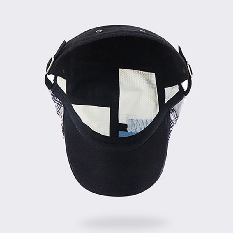 Fancy Mũ Beret Họa Tiết Kẻ Sọc Phong Cách Retro Dành Cho Nam Và Nữ