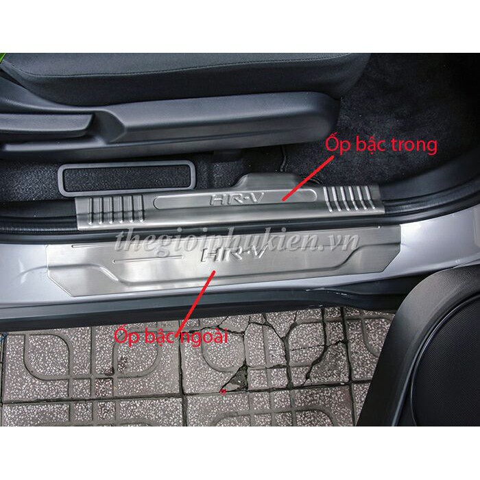 Bộ Ốp bậc, Nẹp bước chân Honda HR-V, HRV -  INOX
