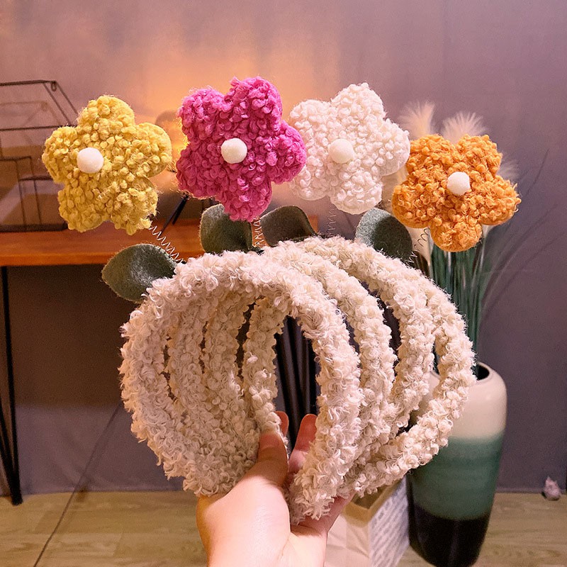 Băng Đô Cài Tóc Đính Hoa Dễ Thương