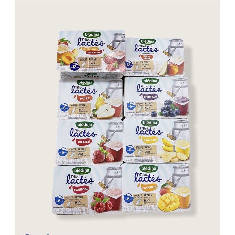 Sữa chua bledina pháp vị chuối  6hộp 60gr