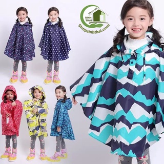 Áo mưa cánh dơi cho trẻ em - giao màu ngẫu nhiên - chọn kích cỡ
