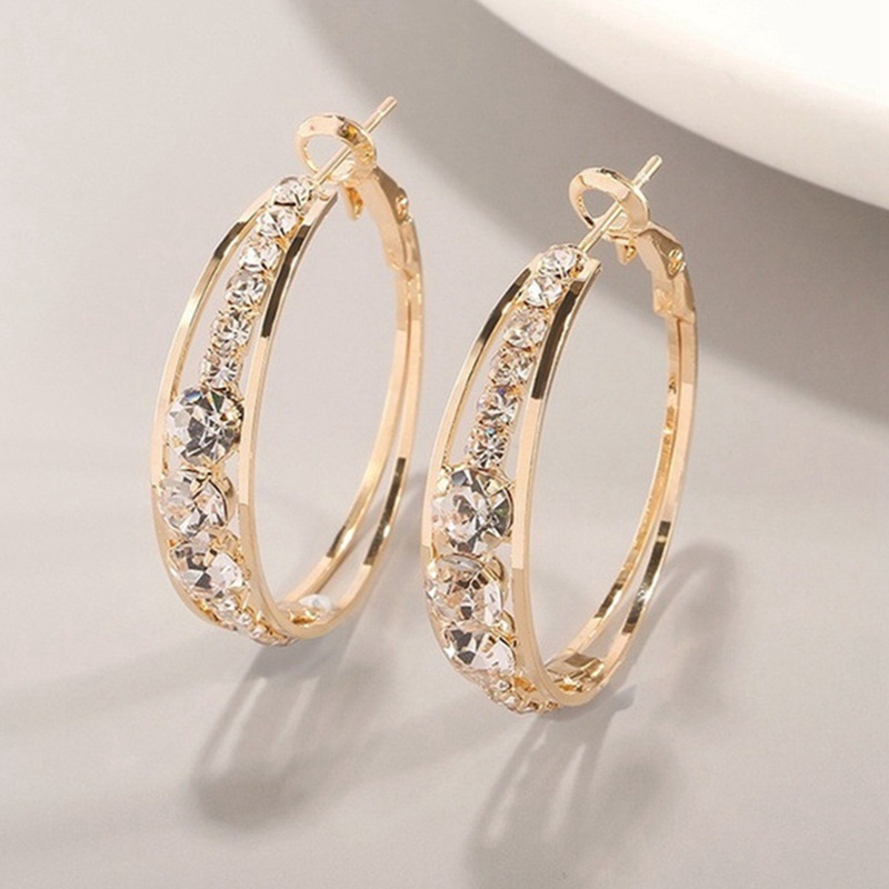 Bông Tai Mạ Bạc 925 Đính Đá Thời Trang Cho Nữ